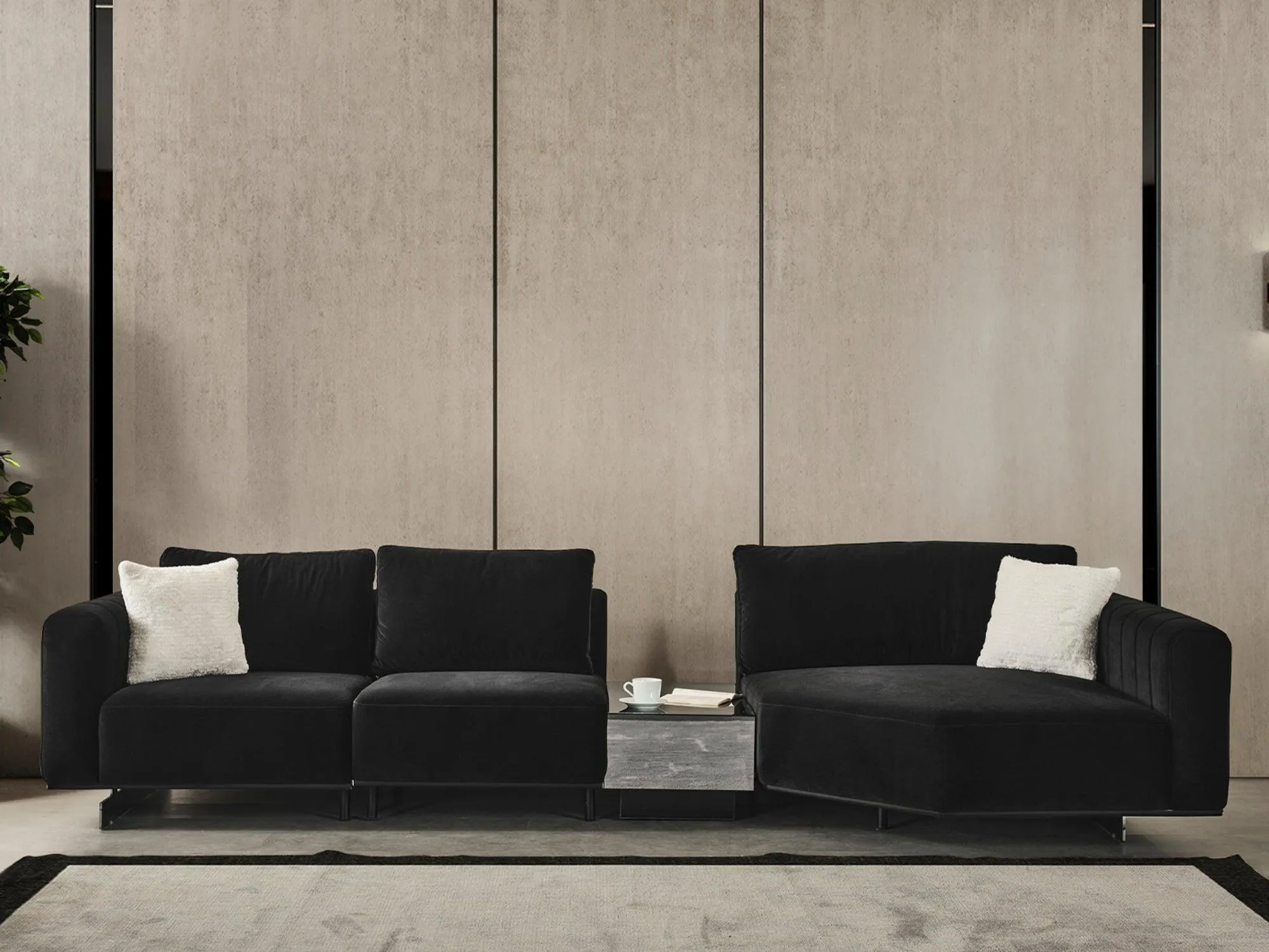 Caiden Modular Sofa Black