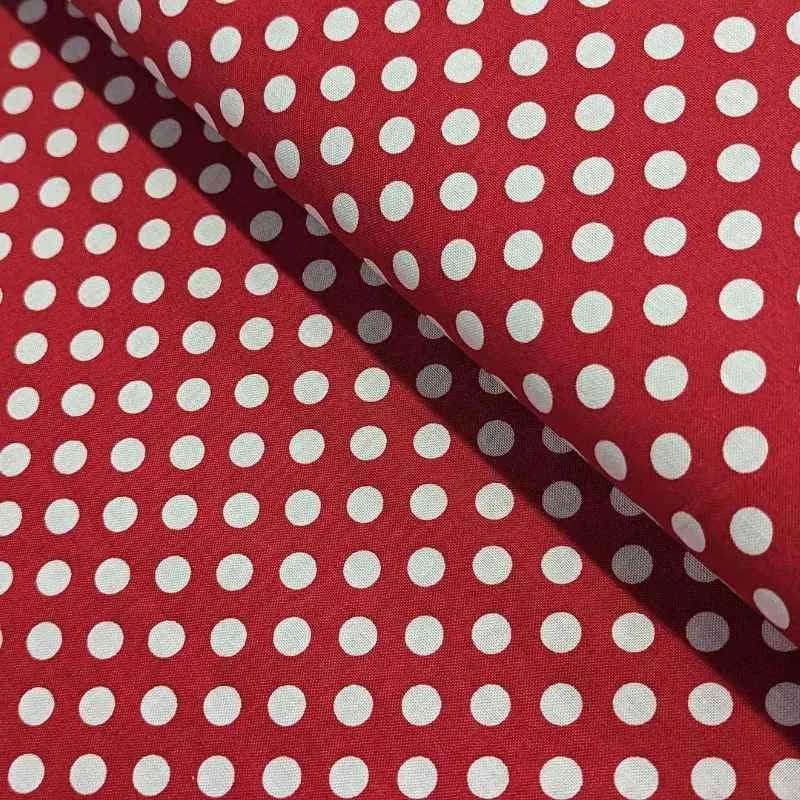 Camelot Fabric, Polka Dots, Crimson, Mixology 21005