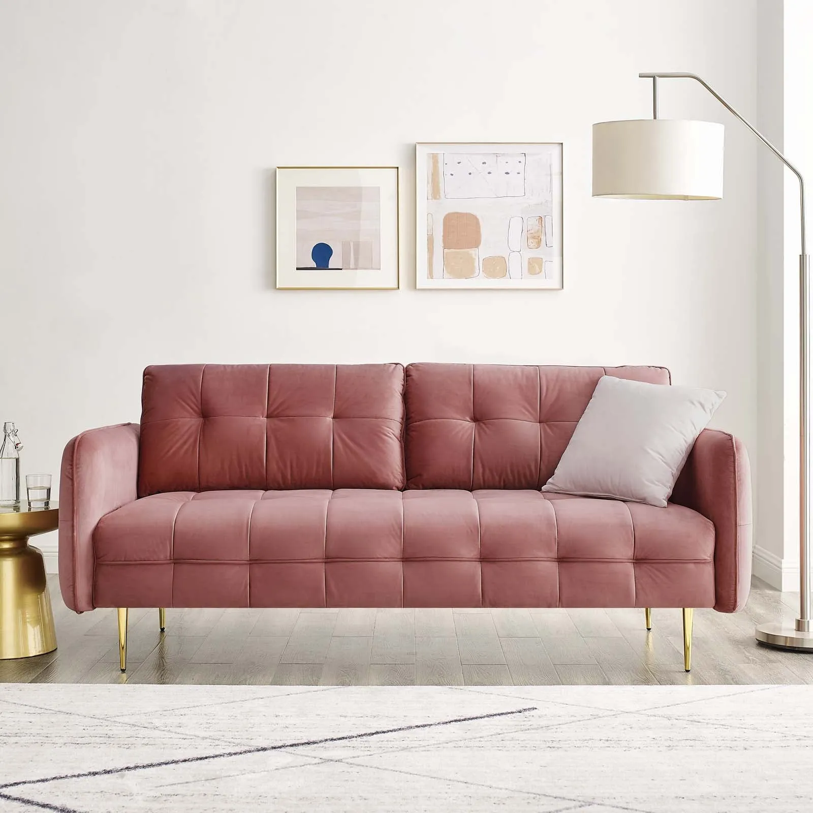 Cameron Tufted Performance Velvet Sofa by Modway