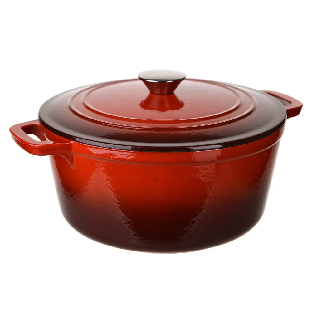 Cast Iron Pot Red 4.6L