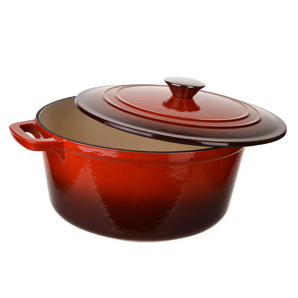 Cast Iron Pot Red 4.6L