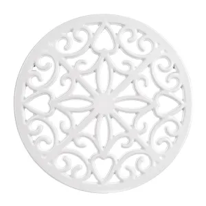 Cast Iron Trivet White 20cm