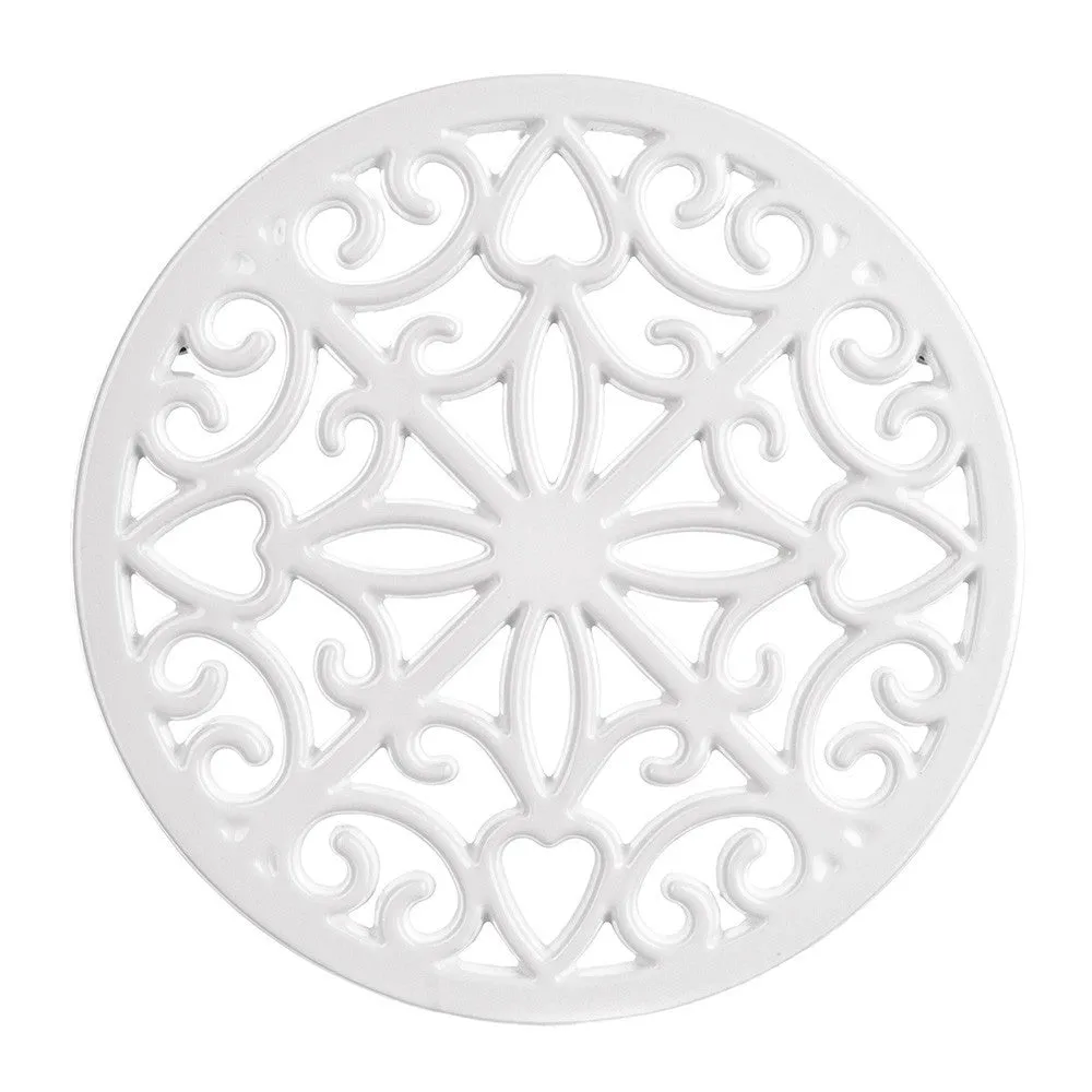 Cast Iron Trivet White 20cm