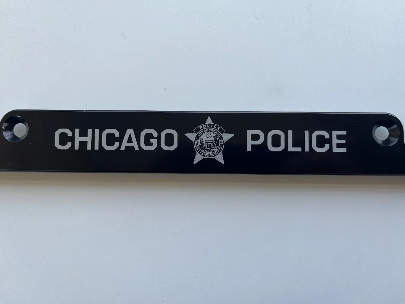 Chicago Police License Plate Frame