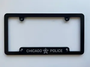 Chicago Police License Plate Frame