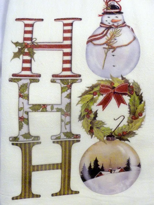 Christmas flour sack Towels, kitchen towels for Christmas