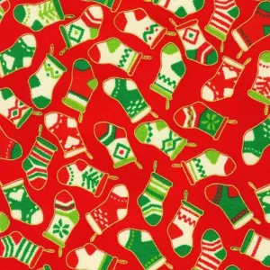 Christmas Stockings Cotton, Holiday Charms Christmas