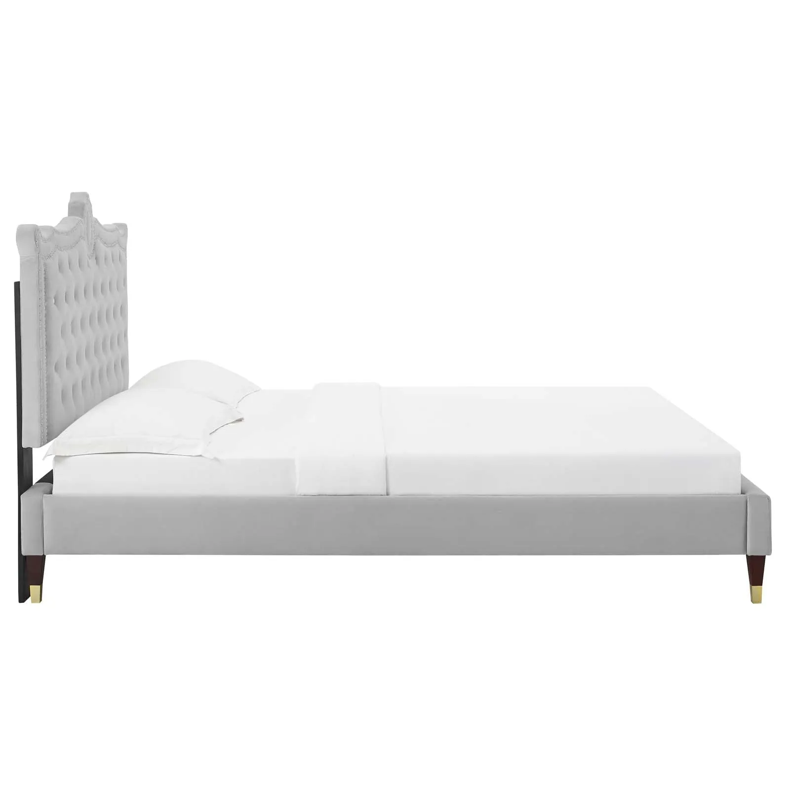 Clara Performance Velvet Platform Bed by Modway