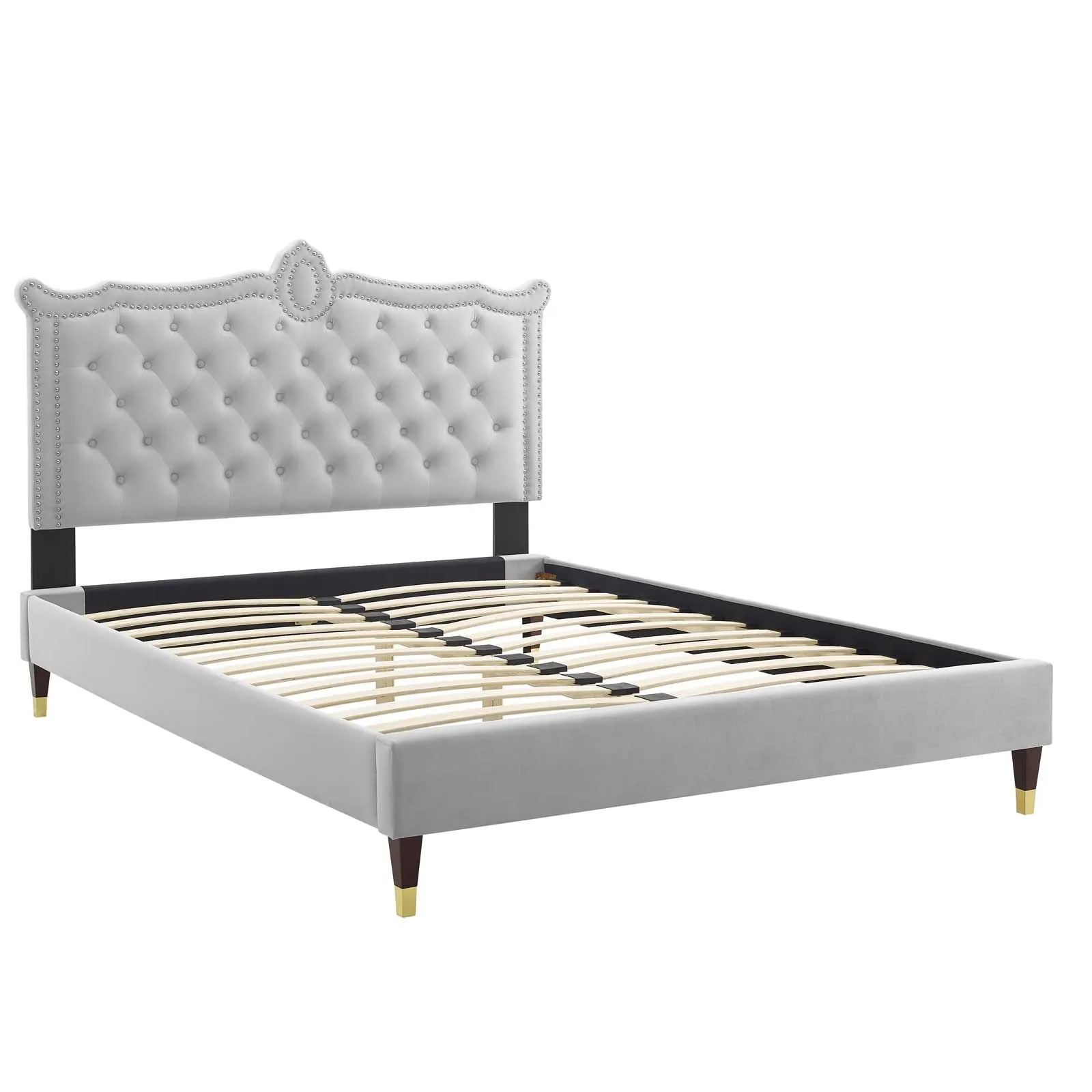 Clara Performance Velvet Platform Bed by Modway