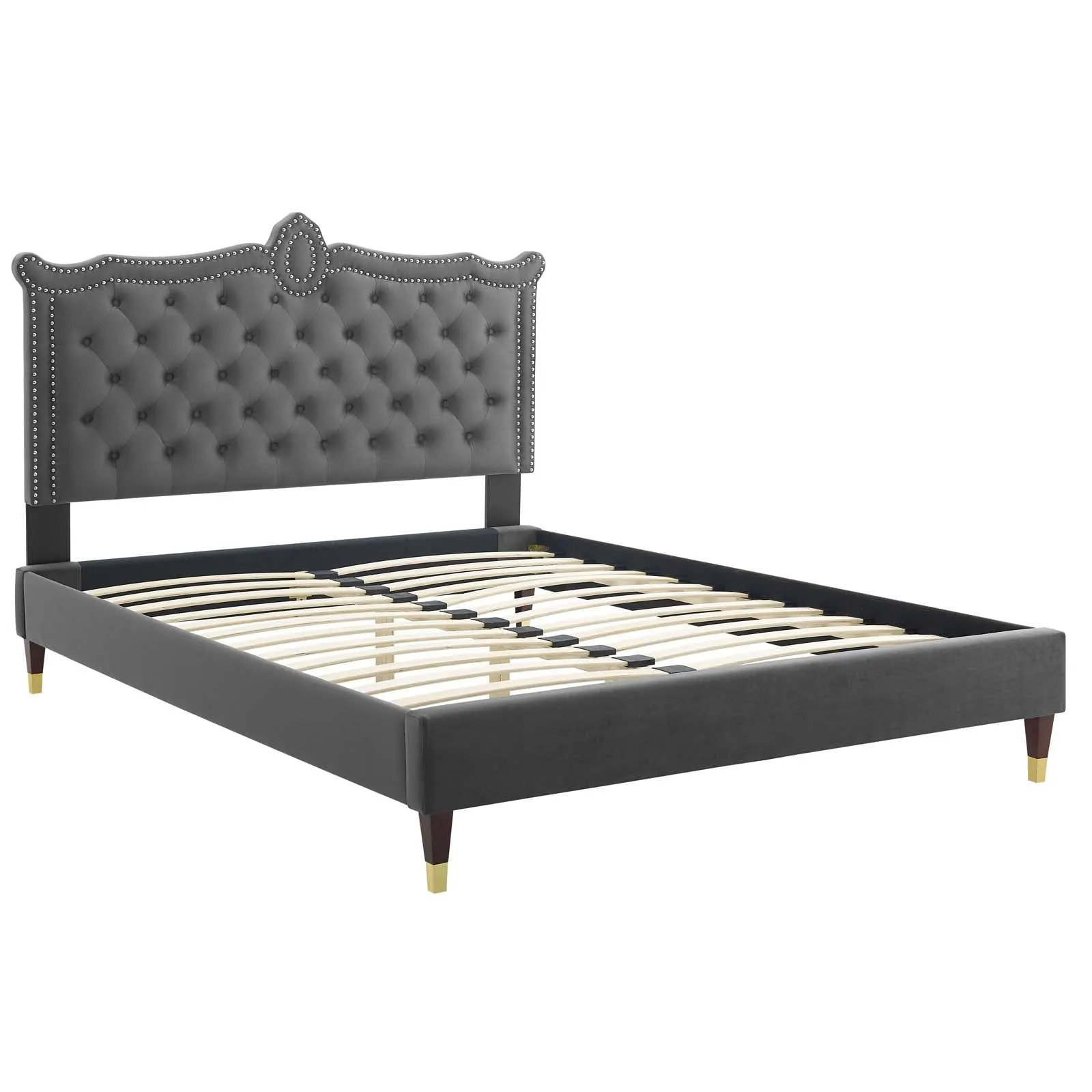 Clara Performance Velvet Platform Bed by Modway