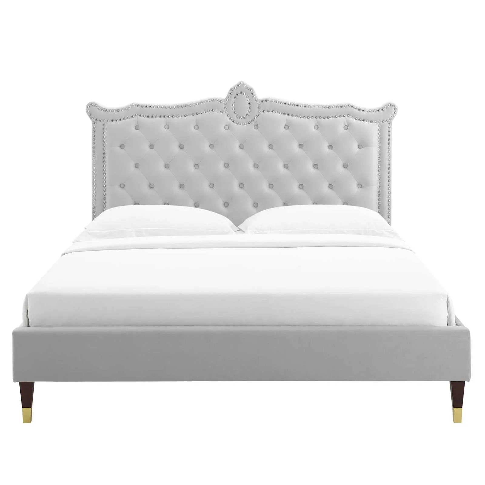 Clara Performance Velvet Platform Bed by Modway