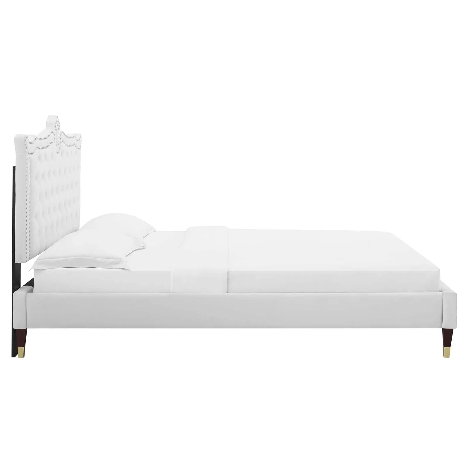 Clara Performance Velvet Platform Bed by Modway