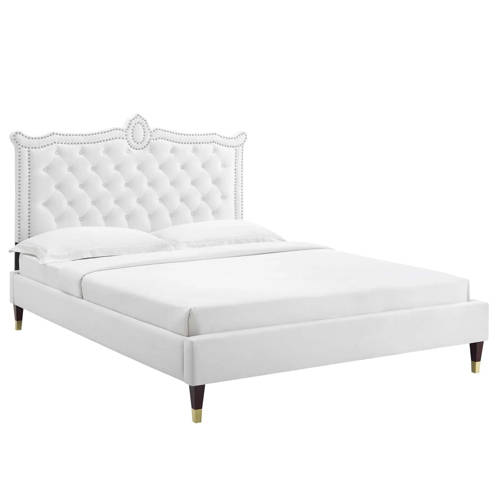 Clara Performance Velvet Platform Bed by Modway