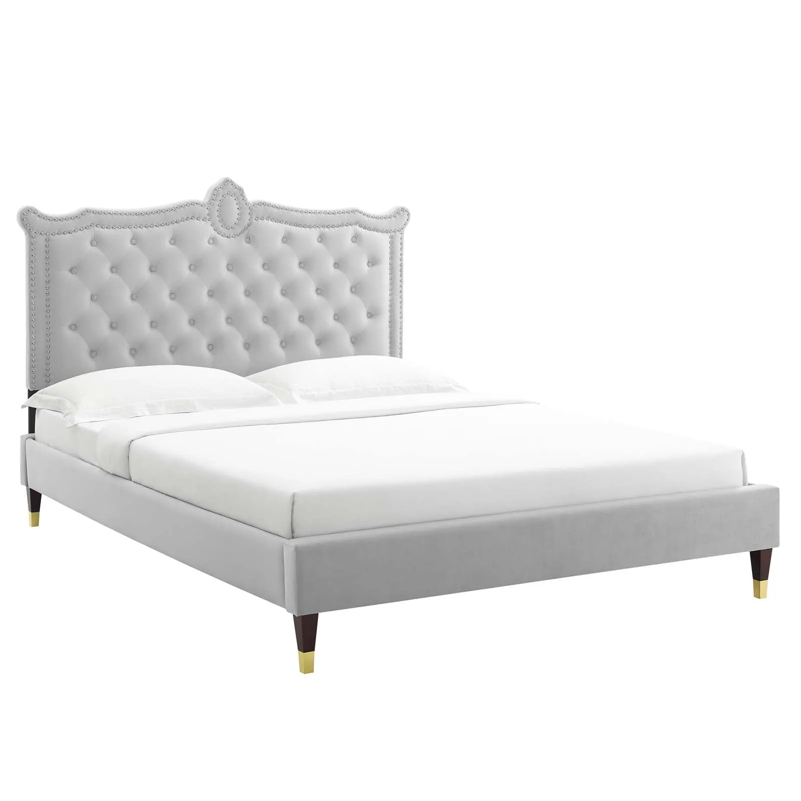 Clara Performance Velvet Platform Bed by Modway