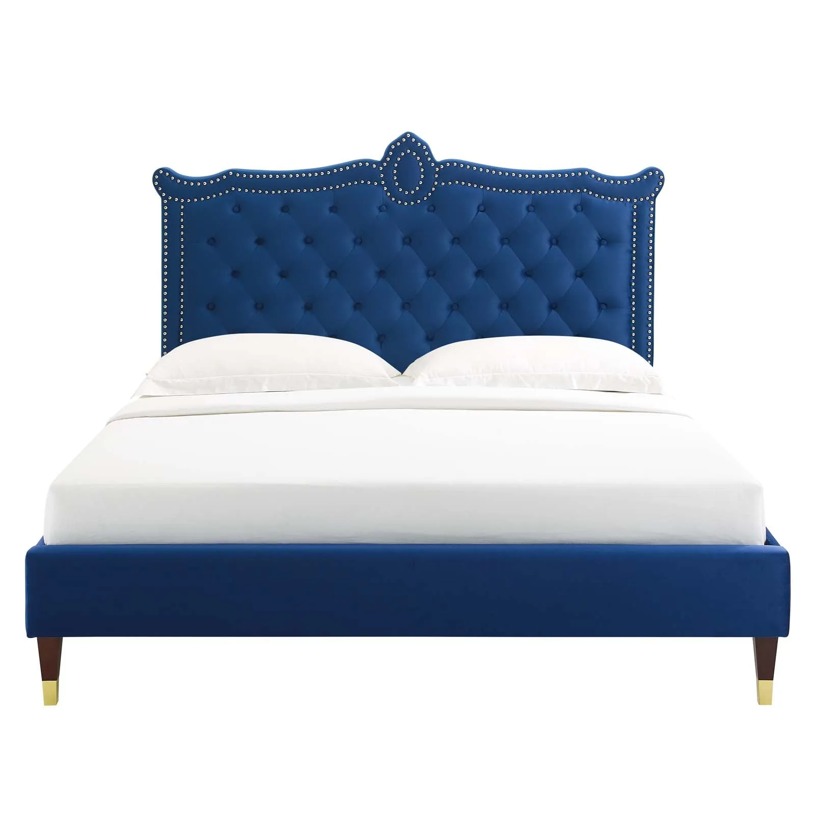 Clara Performance Velvet Platform Bed by Modway