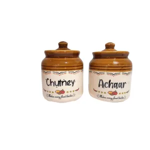 Classic Chutney Achar Jar (Set of 2) - 10 cm