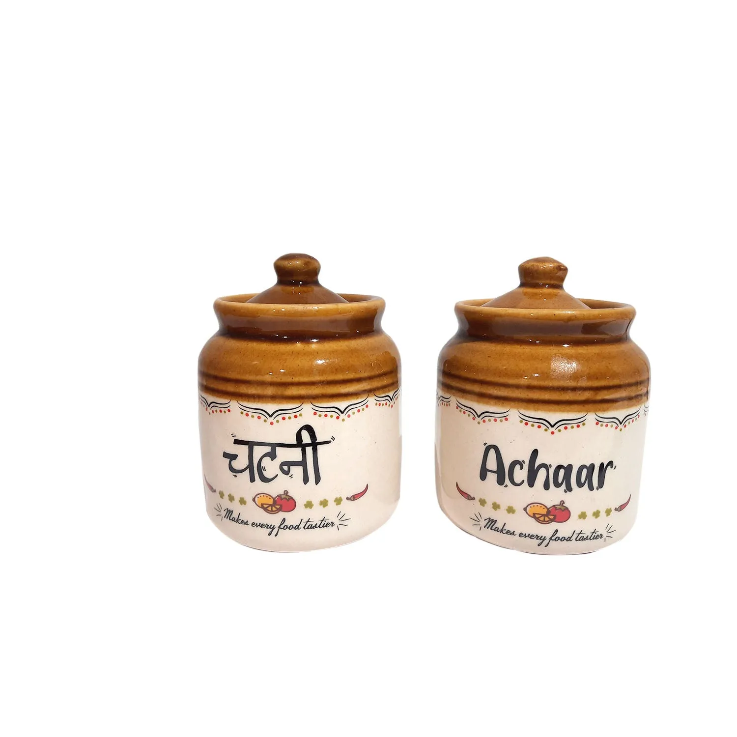 Classic Chutney Achar Jar (Set of 2) - 10 cm