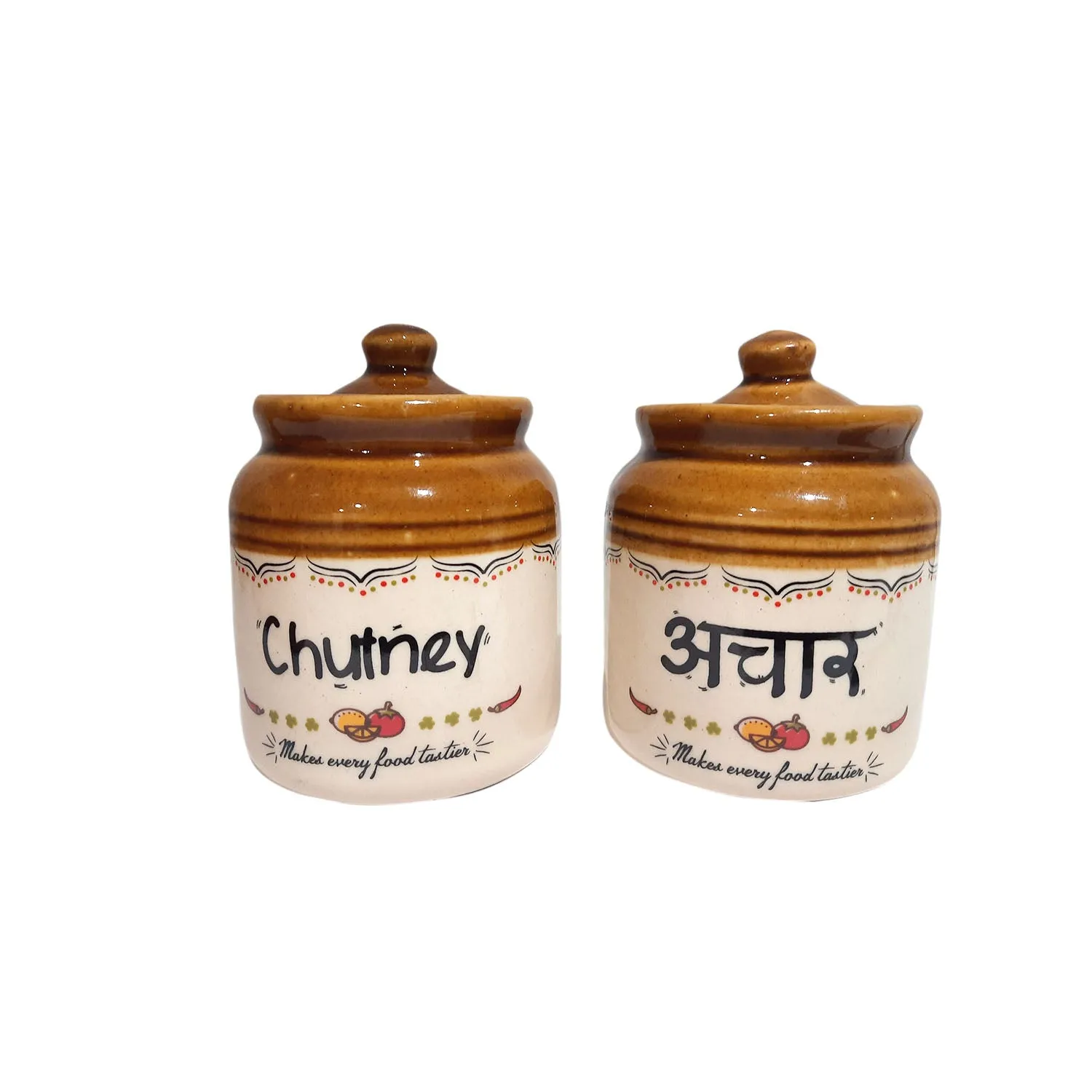 Classic Chutney Achar Jar (Set of 2) - 10 cm