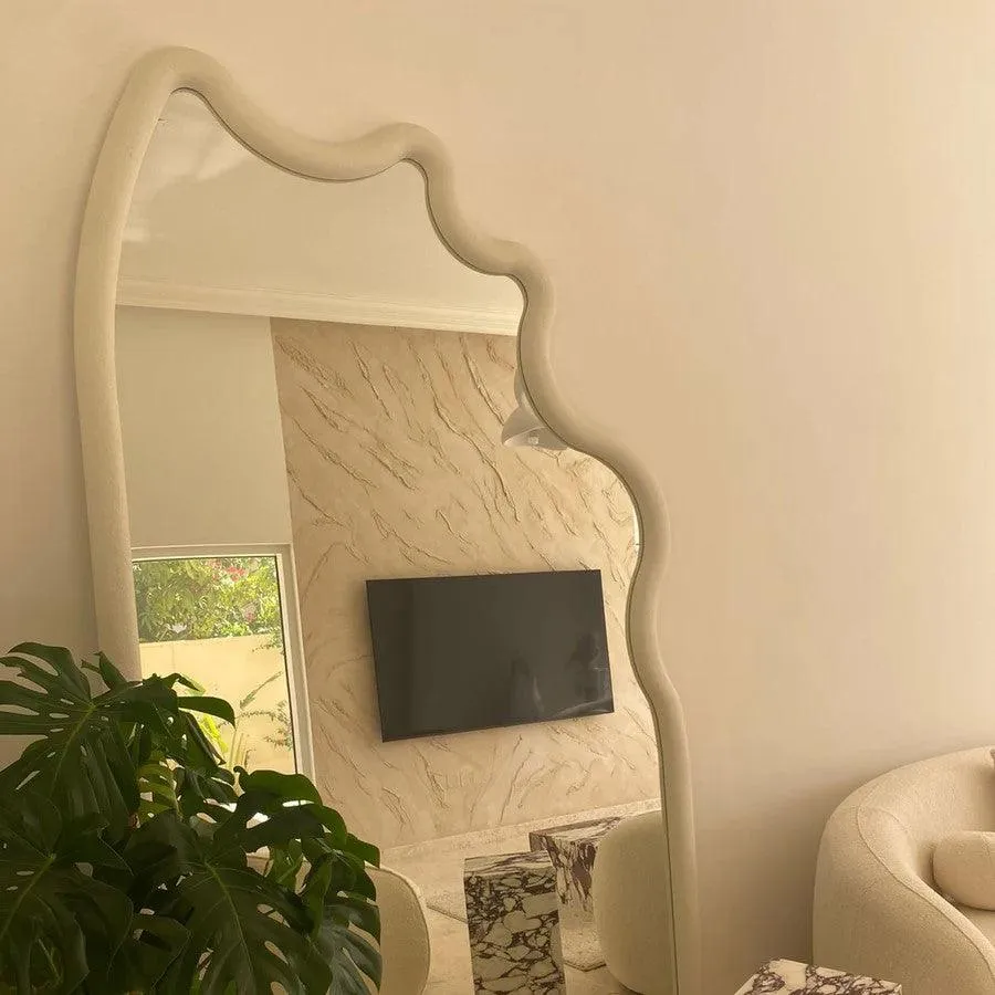 Cloudy Mirror - Plaster Finish