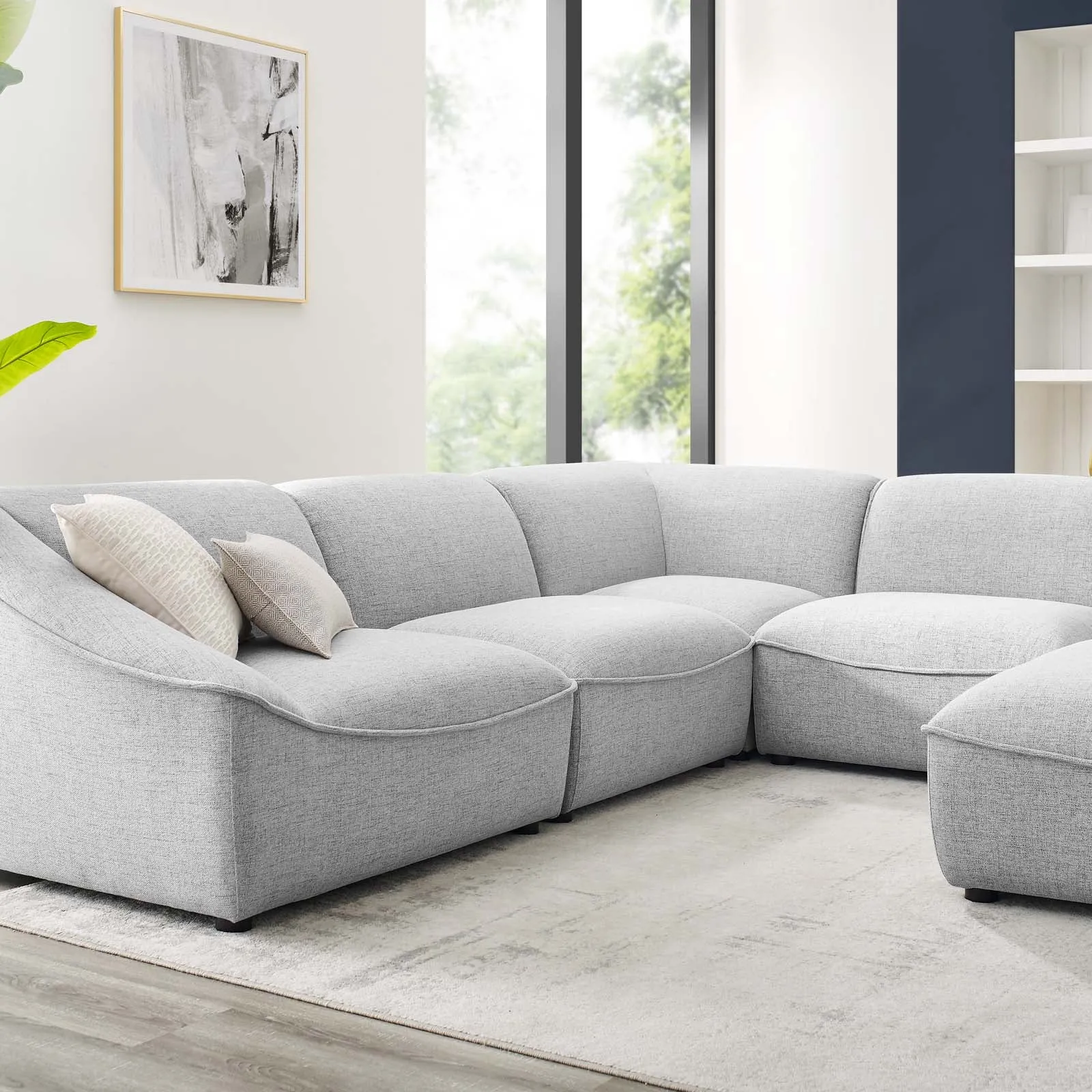 Comprise 6-Piece Sectional Sofa by Modway