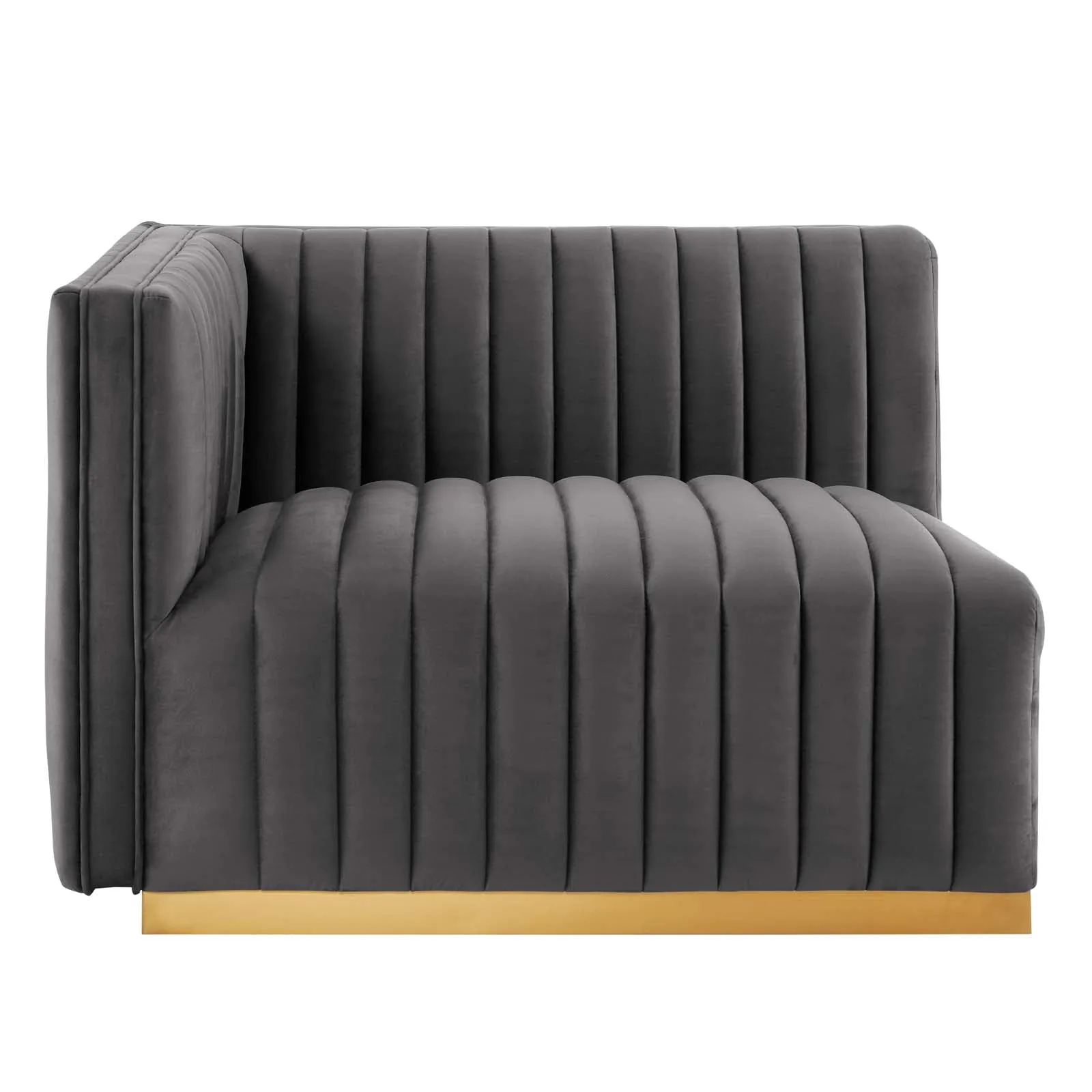 Conjure Channel Tufted Performance Velvet 4-Piece Sofa by Modway