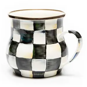 Courtly Check Enamel Mug