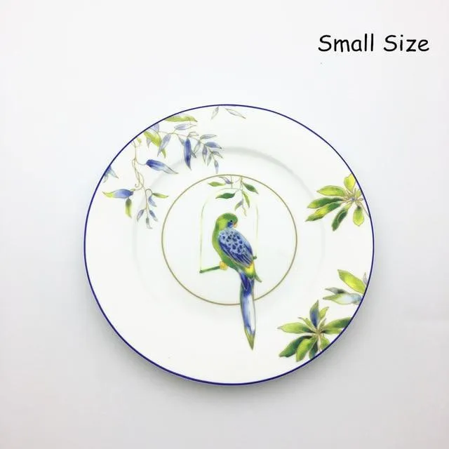 Cutlery Hand-painted Bird Porcelain Dinning Set