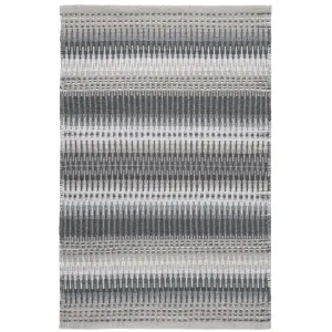 Dash & Albert Folly Handwoven Grey Indoor Outdoor Rug