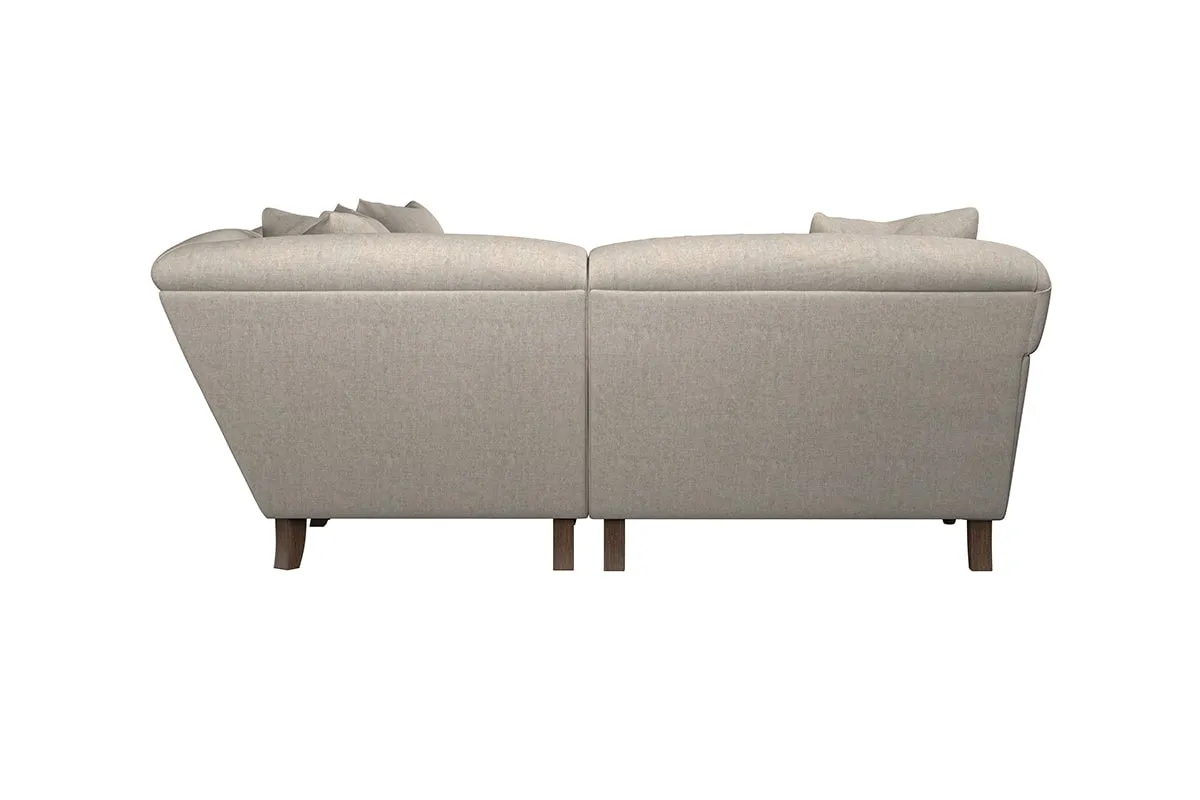 Deni Grand Left Hand Corner Sofa - Brera Linen Granite