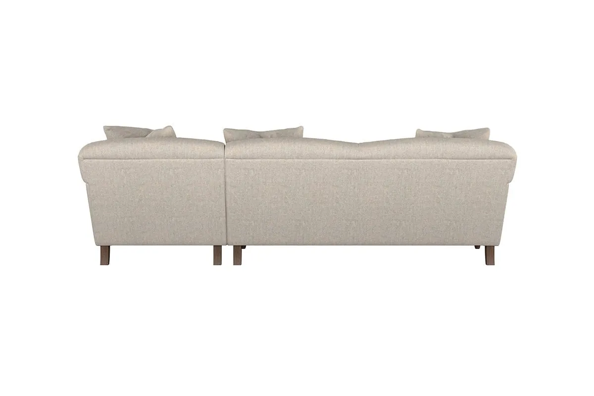 Deni Large Right Hand Chaise Sofa - Brera Linen Pebble