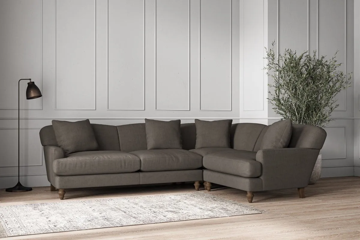 Deni Large Right Hand Corner Sofa - Brera Linen Granite