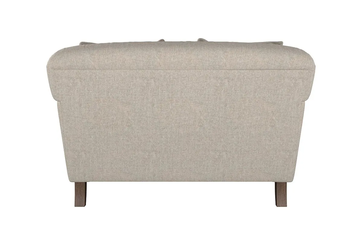 Deni Love Seat - Brera Linen Granite