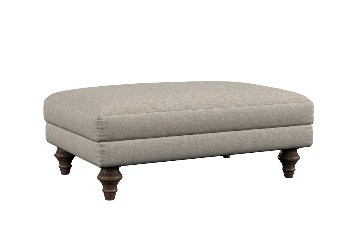 Deni Medium Footstool - Brera Linen Jade