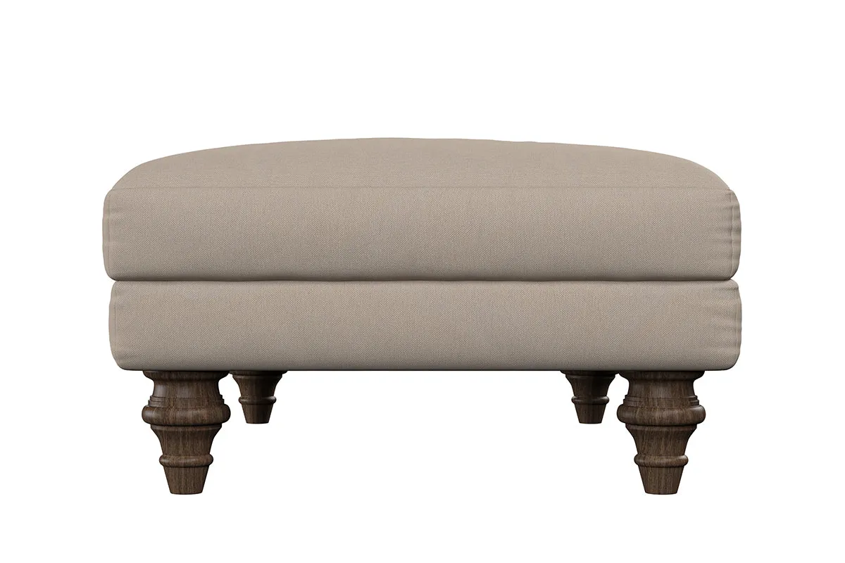 Deni Medium Footstool - Brera Linen Jade