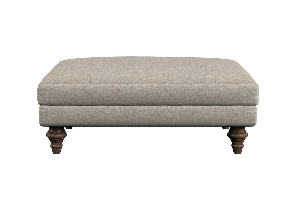 Deni Medium Footstool - Brera Linen Jade