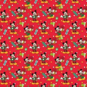 Disney Mickey Mouse Christmas Cotton Fabric