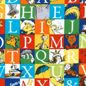 Dr. Seuss Blocked Alphabet, Learning Alphabets