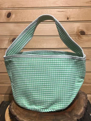 Easter Basket - Green Gingham