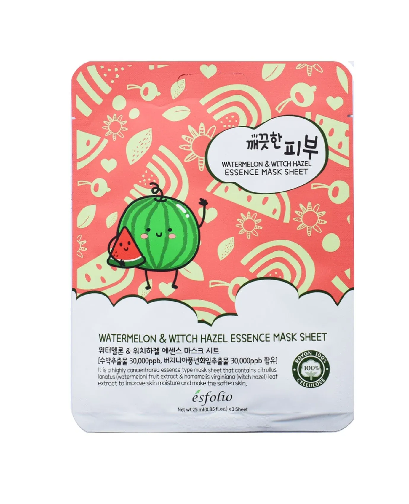 Esfolio Watermelon & Witch Hazel Essence Mask