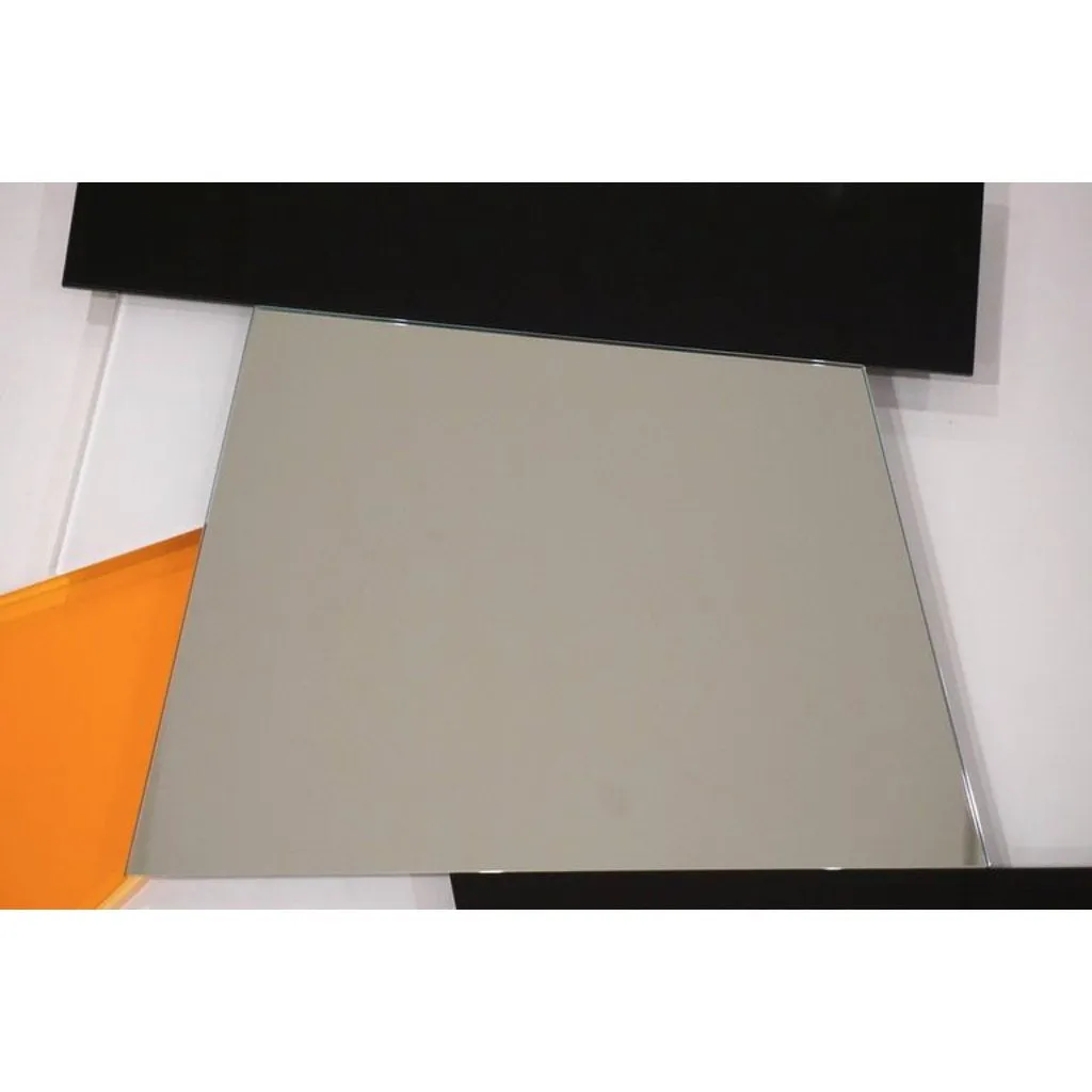 Ettore Sottsass 2007 Geometric Prism Black White Orange Wall Mirror for Glas Italia