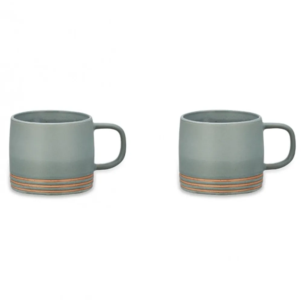 Evesta Line Mug - Dusty Blue (Set of 2)