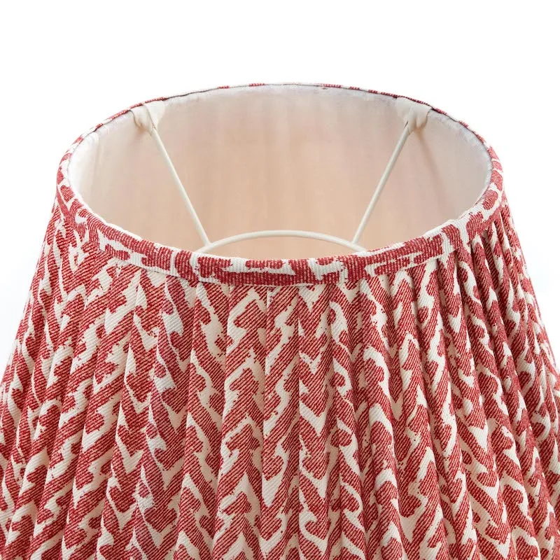 Fermoie Lampshade in Red Rabanna