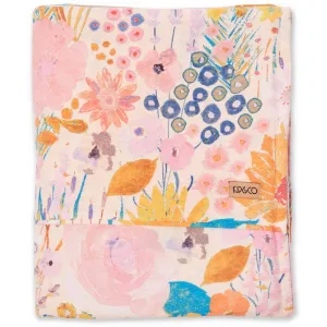 Field of Dreams Pinky Flannelette Flat Sheet