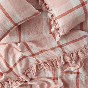 Floss 100% Linen Ruffle Flat Sheet