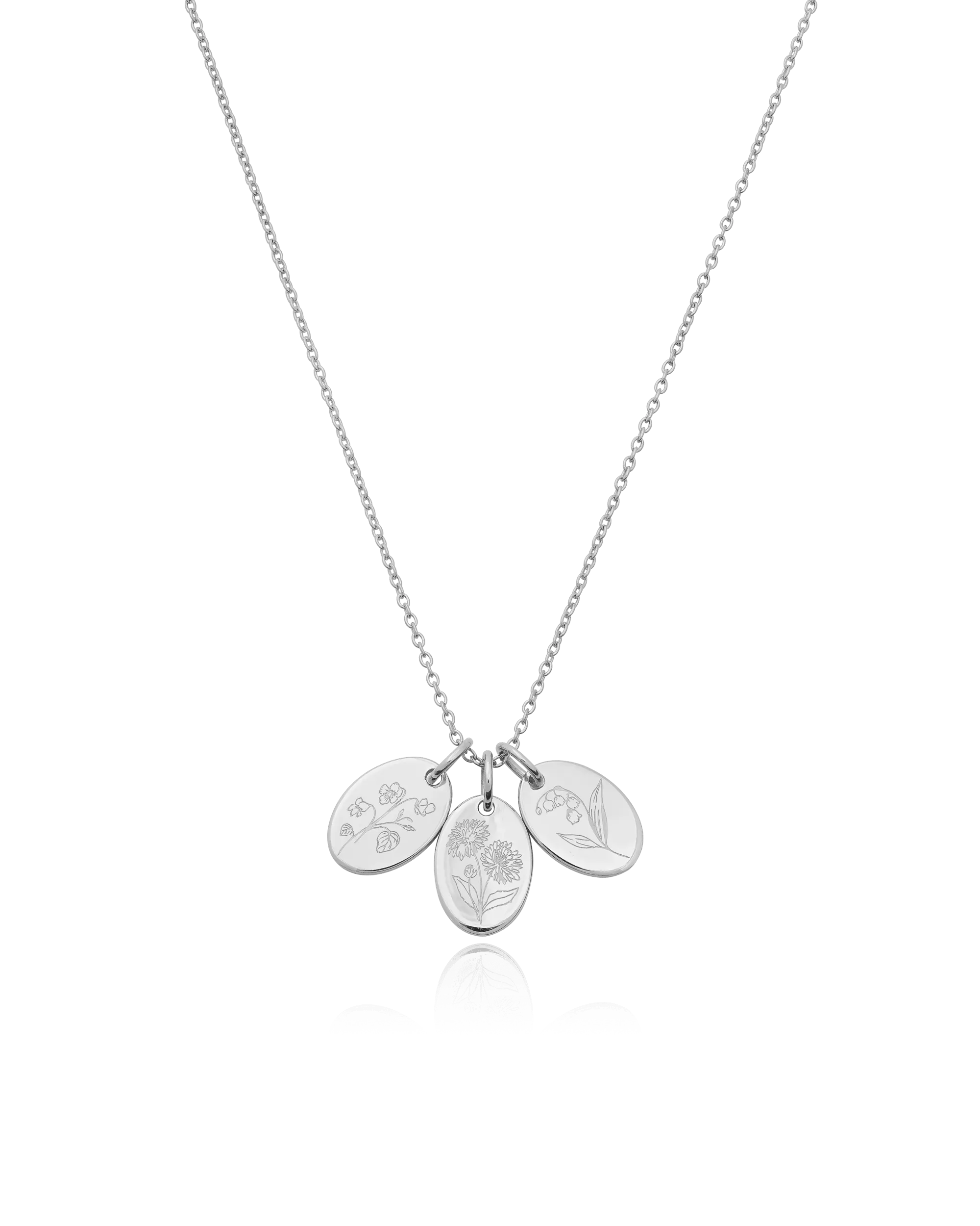 Flower Necklace - 18K Rose Vermeil