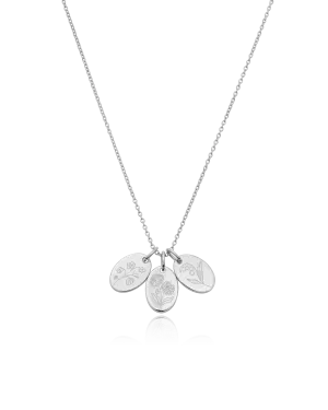 Flower Necklace - 925 Sterling Silver