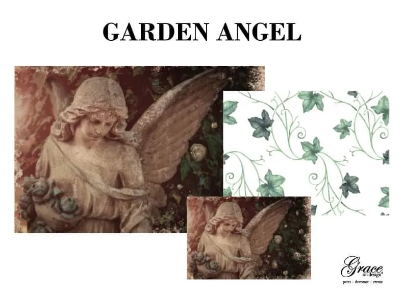 Garden Angel Decoupage Pack