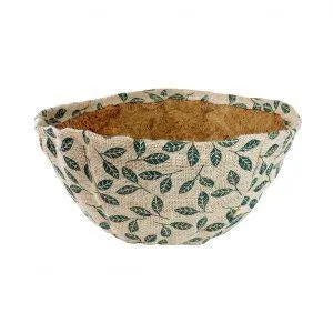 Gardman 14" Decorative Hanging Basket Liner Printed Leaves