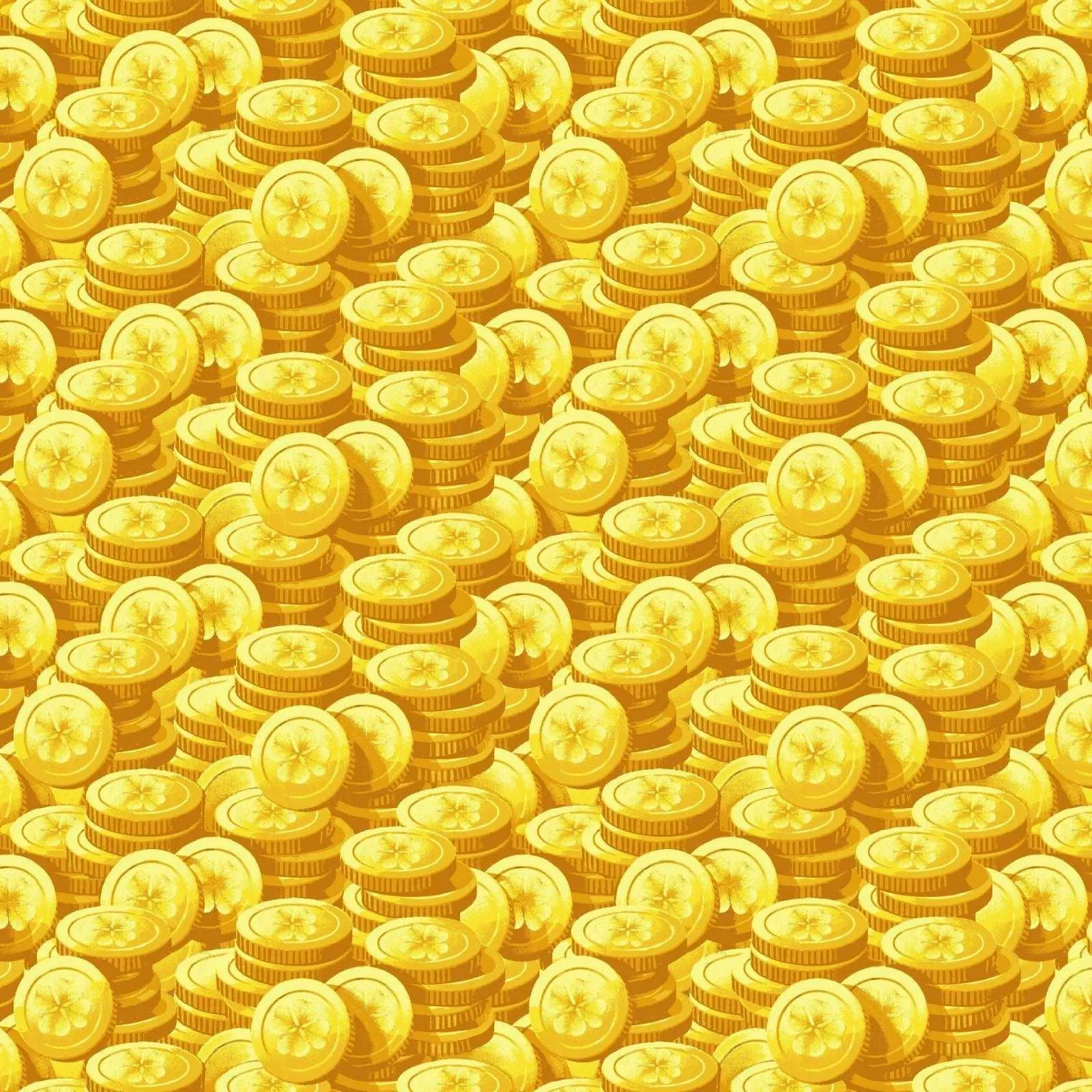 Gold Coins, Pot of Gold Quilting Cotton