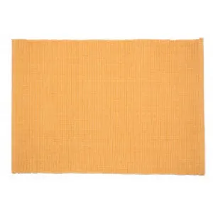 GOLDEN YELLOW COTTON RIBBED PLACEMAT 13 X 19"